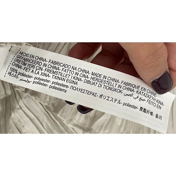 Massimo Dutti Womens Asymmetric Dress XS Pearl Gray Special Edition 6605/300 NWT - Picture 11 of 16